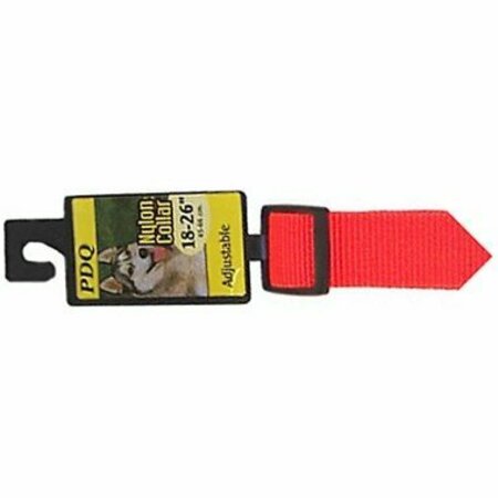 BOSS PET Digger's Adjustable Collar, 12 to 18 in L Collar, 5/8 in W Collar, Red 2938001